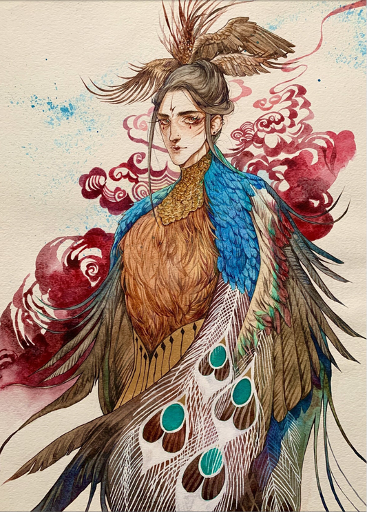 Fledged-My male oc (Post Card)