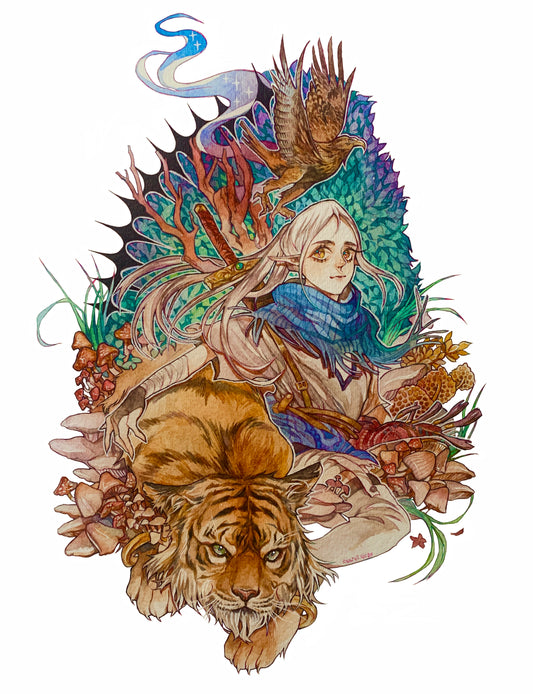 Tiger and Elf- My male oc (Extra Large)